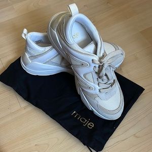 Maje Leather Sneakers